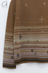SWAYING 25 Early Spring V-neck snowflake jacquard pullover/straight pants SW-SW25PS1T13-LV Green top SW25PS1T13 SW25PS3B11